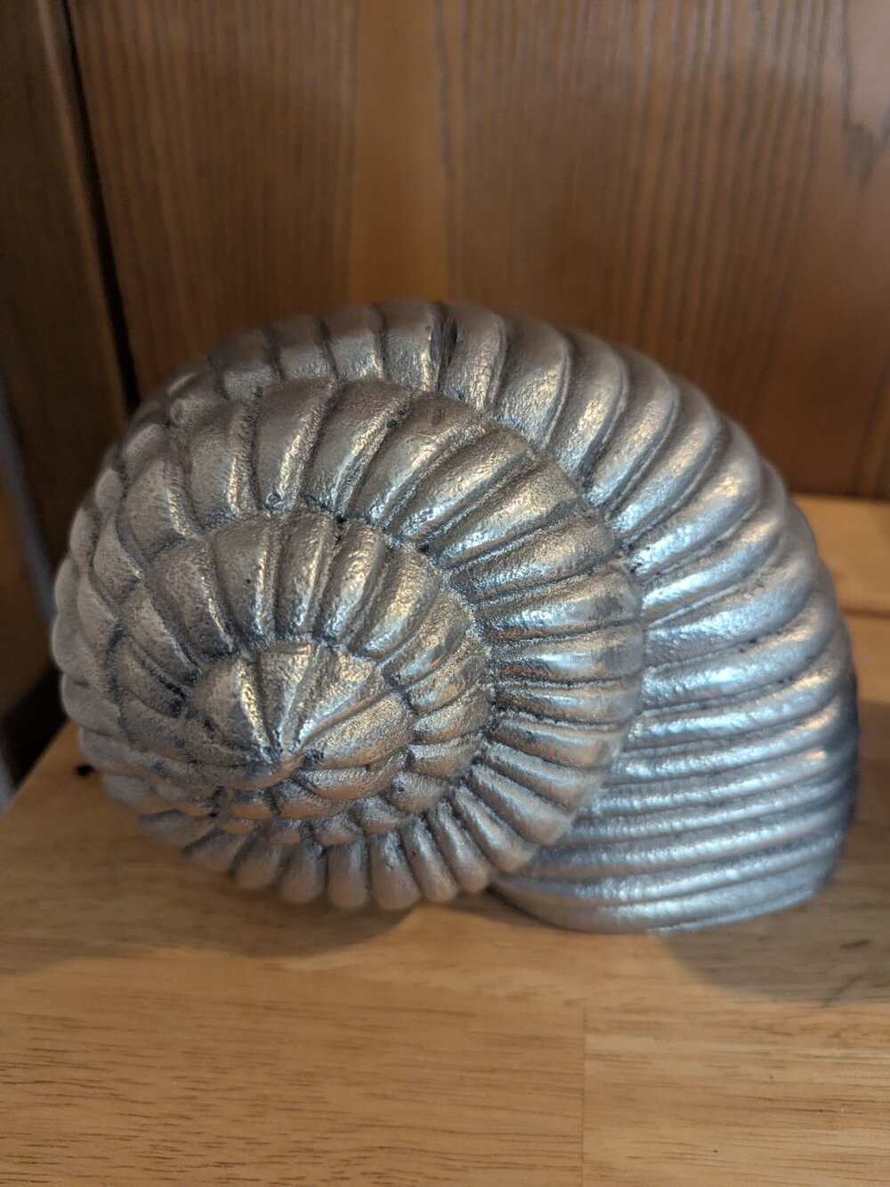 VTG Pewter Sundial Conch Seashell Nautical Beach Decor Wedding